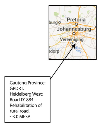 Location of Road Test Section